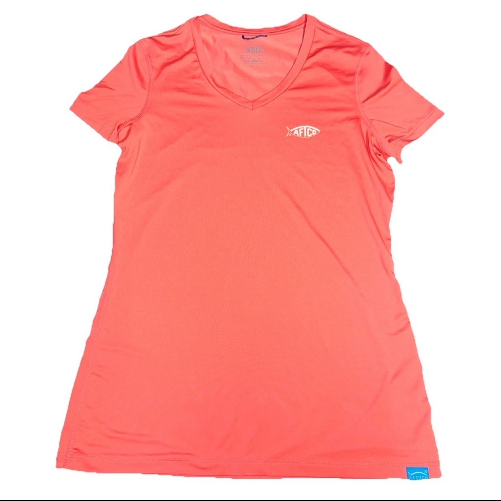 Women's American Fishing Tackle Co.‎ Pink Performance XSMALL Tee Gorpcore AFTCO
